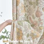 Vangao Floral Blackout Curtains for Kids Room