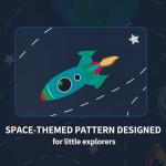 Space Themed Blackout Curtains for Kids' Rooms