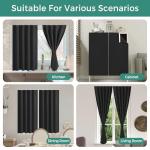 Sinotalent Easy Install Blackout Curtains - 2 Pack