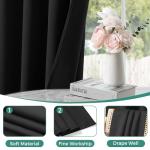 Sinotalent Easy Install Blackout Curtains - 2 Pack
