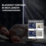 Blue Hydrangea Blackout Curtains Set of 2 Panels