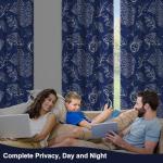 Blue Hydrangea Blackout Curtains Set of 2 Panels