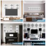 Soundproof Acoustic Panels - 6-Pack Wave Design