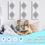 Soundproof Acoustic Panels - 6-Pack Wave Design