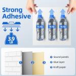 12 Pack Self-Adhesive Soundproof Foam Panels