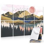 Art Acoustic Panels for Soundproofing (8 Pack)