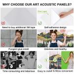 Art Acoustic Panels for Soundproofing (8 Pack)