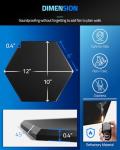 ZenSonic Hexagon Soundproof Foam Wall Panels 12-Pack