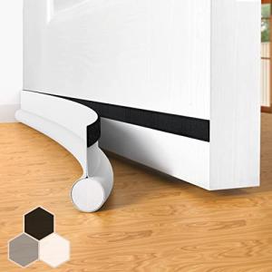 Adjustable Door Draft Stopper - 37" White Insulator