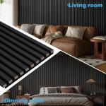 2-Pack 108" Acoustic Wood Wall Panels – Blackwood