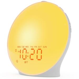 Sunrise Alarm Clock with White Noise & Bluetooth