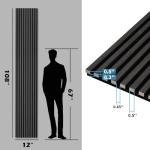 2-Pack 108" Acoustic Wood Wall Panels – Blackwood