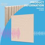6-Pack Acoustic Wall Panels for Soundproofing