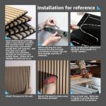 2-Pack 108" Acoustic Wood Wall Panels – Blackwood