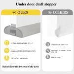 Adjustable Door Draft Stopper for Noise Blocking