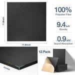 12-Pack Soundproof Foam Panels for Walls