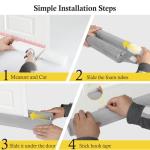 Adjustable Door Draft Stopper for Noise Blocking