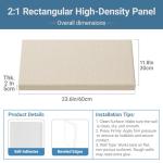 4 Pack Soundproof Acoustic Wall Panels (Cocoa Beige)