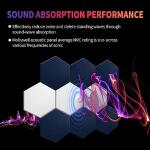 Mollywell Hexagon Soundproof Acoustic Wall Panels