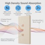 4 Pack Soundproof Acoustic Wall Panels (Cocoa Beige)