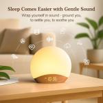 Wood Grain Sunrise Alarm Clock with Sound Machine