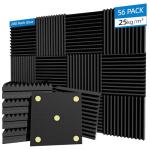 56 Pack Sound Proof Foam Panels - 1" x 12" x 12