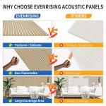 5 Pack Self-Adhesive Acoustic Wall Panels