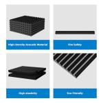 56 Pack Sound Proof Foam Panels - 1" x 12" x 12