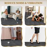 Soundproof Interlocking Rug Pads - 10 Piece Set
