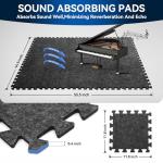 Sound Absorbing Interlocking Floor Mats - 20 Pack