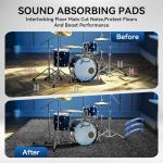 Sound Absorbing Interlocking Floor Mats - 20 Pack