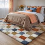 Cozy Colorful 8x10 Washable Area Rug