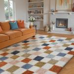 Cozy Colorful 8x10 Washable Area Rug
