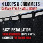 Sound-Dampening Blanket for Doors and Windows