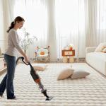 Fluffy White Rabbit Plush Area Rug for Bedroom