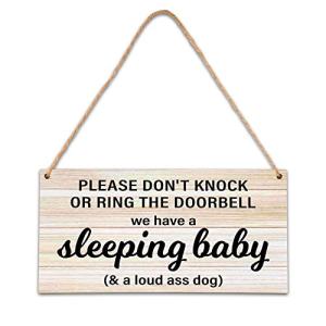 Do Not Disturb Baby Sleep Sign - Rustic Decor