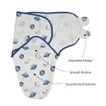 Organic Cotton Baby Swaddle Sleep Sacks - 3-Pack