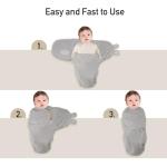 Organic Cotton Baby Swaddle Sleep Sacks - 3-Pack