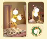 Fantasee Pink Giraffe Rechargeable Night Light