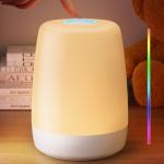 Vicsoon RGB Touch Bedside Night Light for Kids
