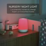Vicsoon RGB Touch Bedside Night Light for Kids