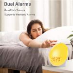 Sunrise Alarm Clock with Nature Sounds & Nightlight