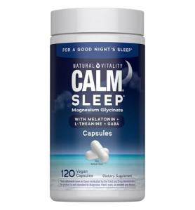 Calm Sleep Magnesium & Melatonin Capsules, 120 Count