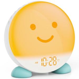 Sunrise Alarm Clock with Dual Alarms and Night Light
