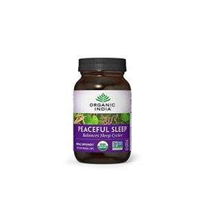 Organic India Peaceful Sleep Herbal Supplement - 90 Capsules