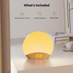 Housbay Sunrise Alarm Clock with White Noise