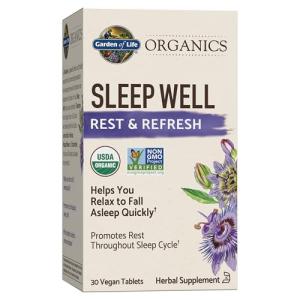 Garden of Life Sleep Well Herbal Supplement Tablets