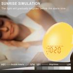 Sunrise Alarm Clock with Bluetooth Speaker & Soothing Sounds