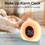 Sunrise Alarm Clock with Nature Sounds and Colors