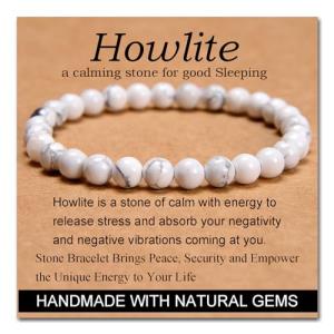 Howlite Crystal Bracelet for Better Sleep